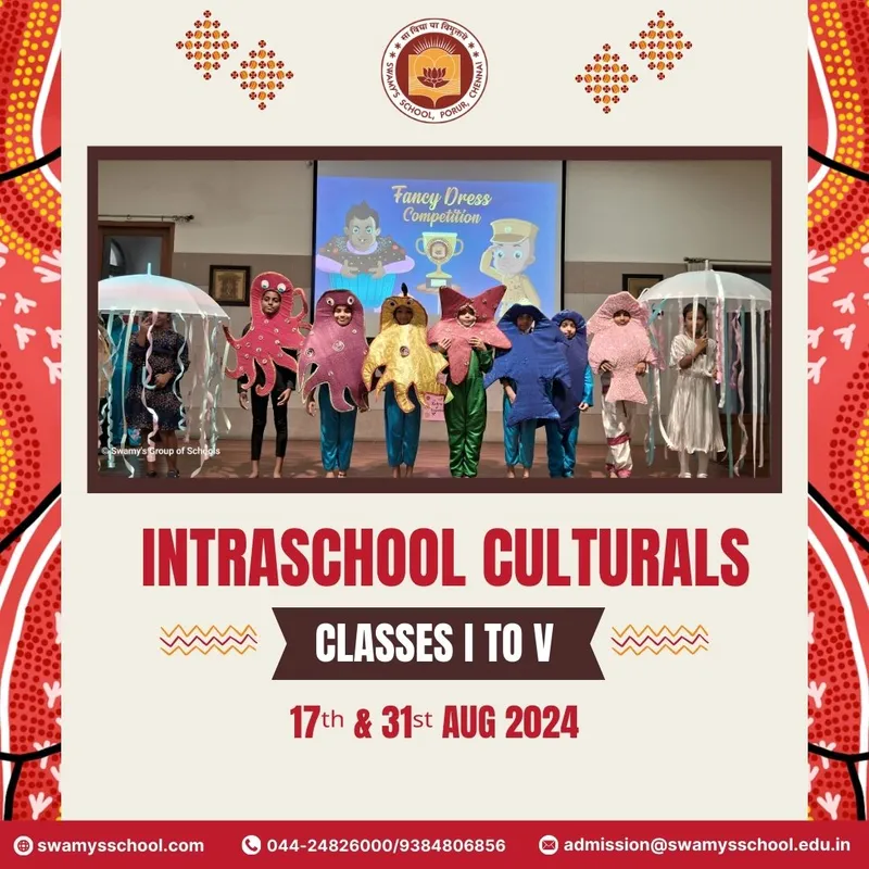 Intraschool Cultural Events - Classes I to V